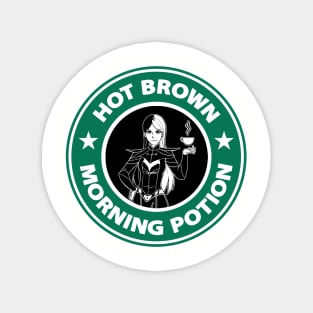 Hot Brown Morning Potion (Alt Print) Sticker